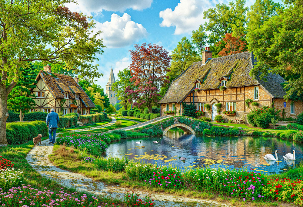 تابلوفرش چاپی طرح منظره کد 4579