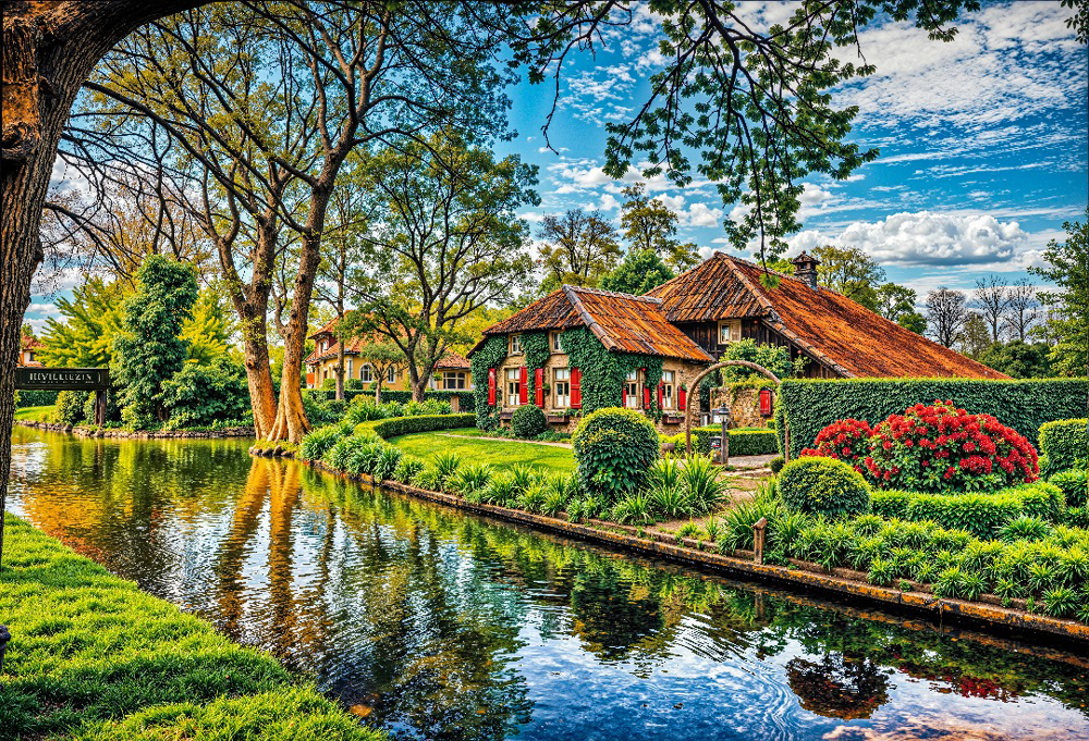 تابلوفرش چاپی طرح منظره کد 4583