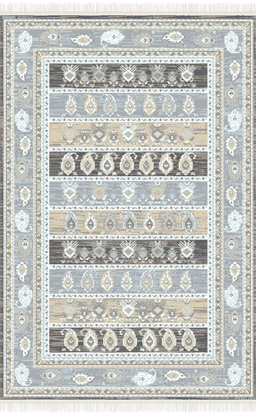 فرش ۵۰۰ شانه پلی استر مدرن کد F-401