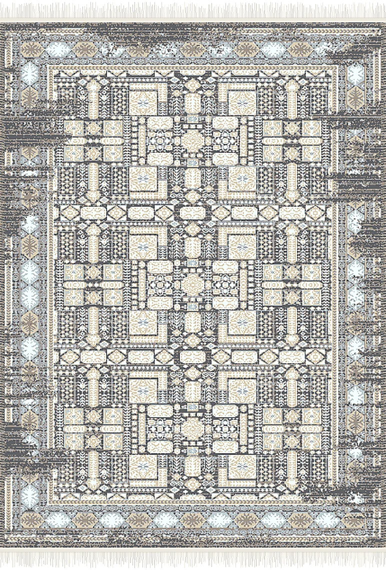 فرش ۵۰۰ شانه پلی استر مدرن کد F-538