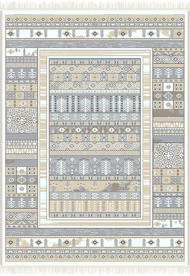 فرش ۵۰۰ شانه پلی استر مدرن کد F-540