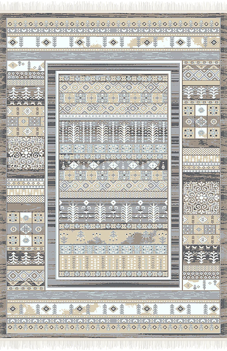 فرش ۵۰۰ شانه پلی استر مدرن کد F-542