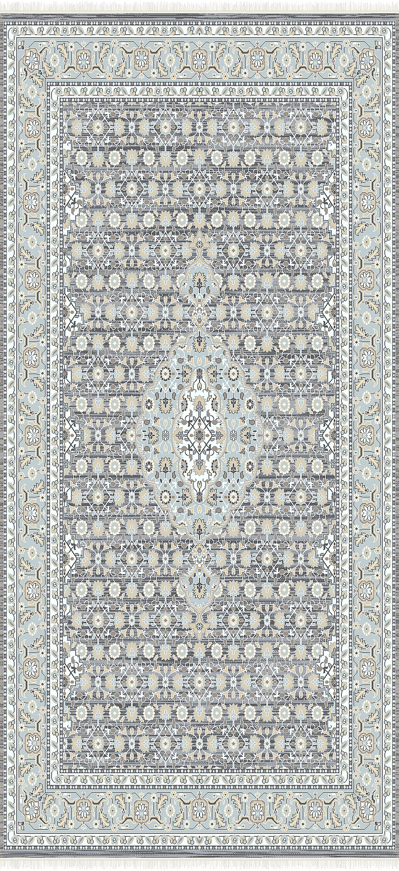 فرش ۵۰۰ شانه پلی استر مدرن کد F-588