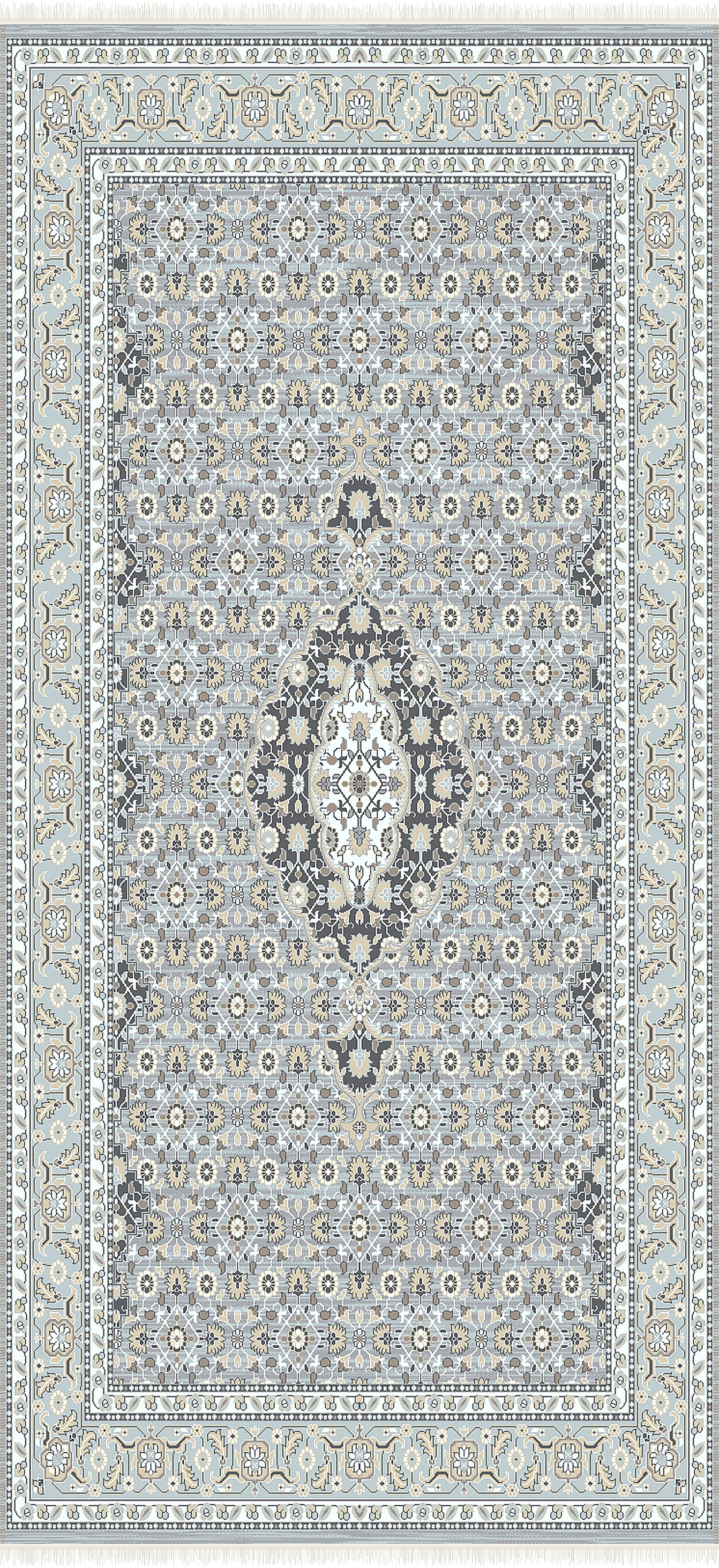 فرش ۵۰۰ شانه پلی استر مدرن کد F-589