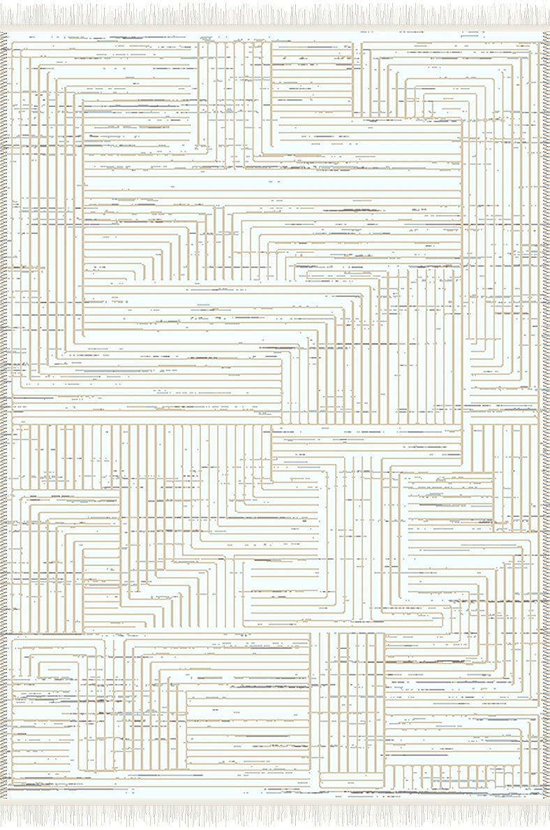 فرش ۵۰۰ شانه پلی استر مدرن کد F-630