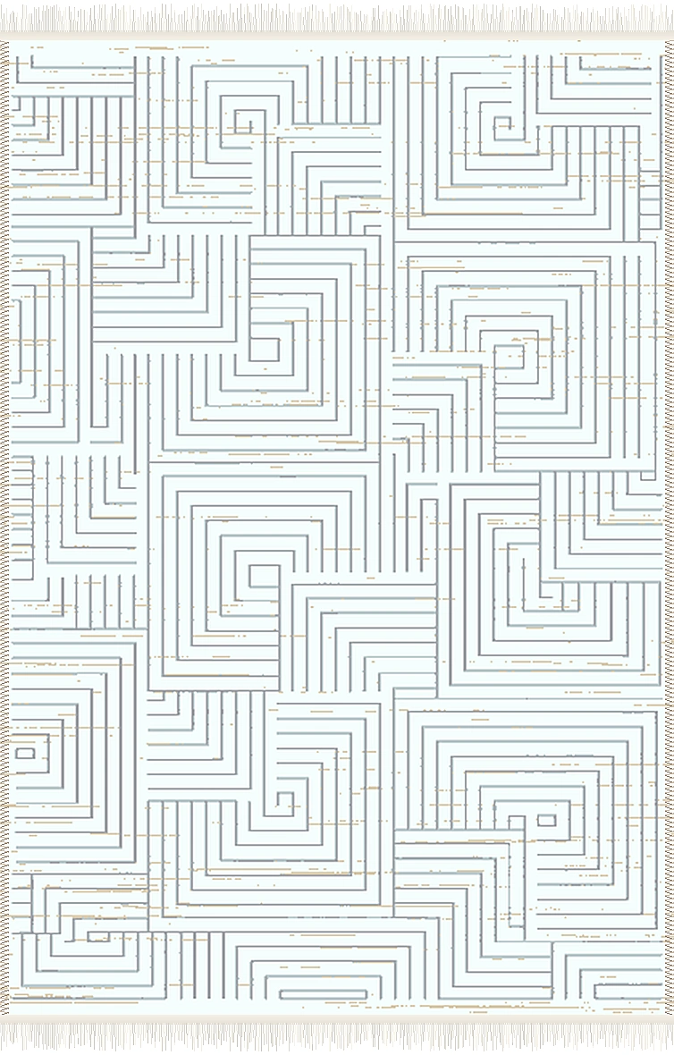 فرش ۵۰۰ شانه پلی استر مدرن کد F-632