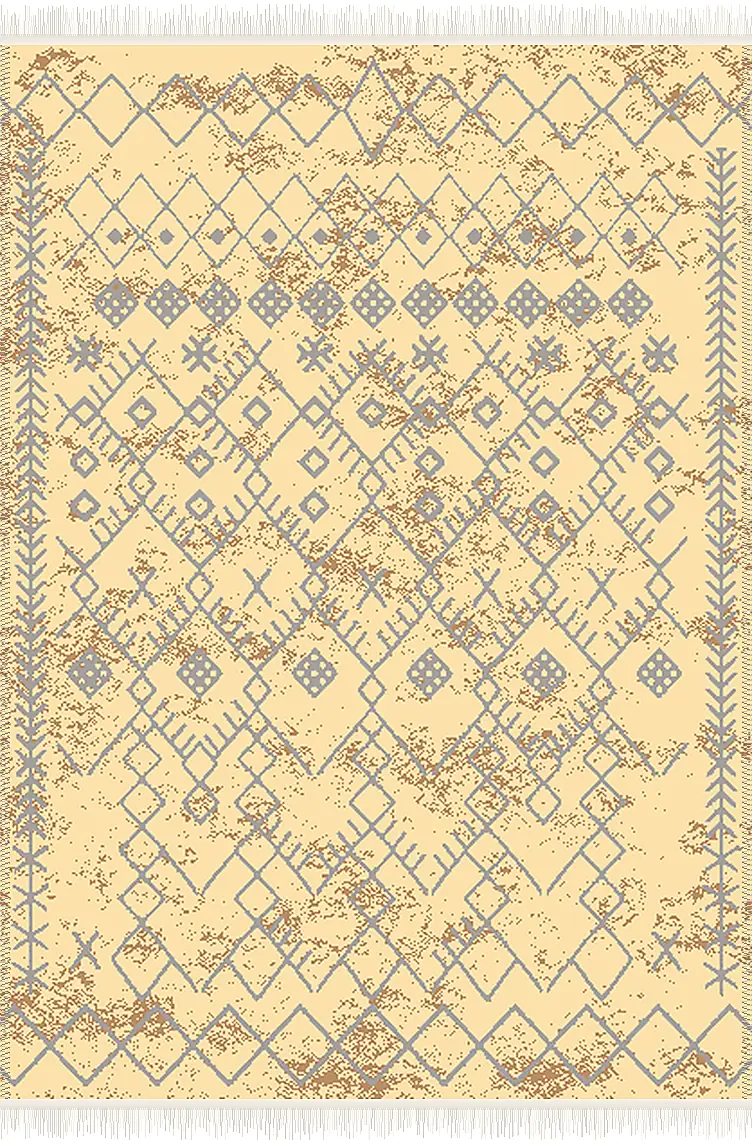 فرش ۵۰۰ شانه پلی استر مدرن کد F-747