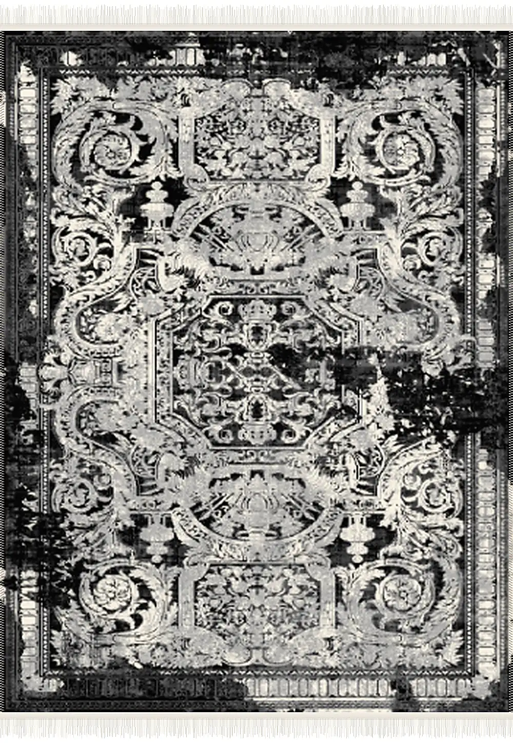 فرش ۵۰۰ شانه پلی استر مدرن کد F-k18nm