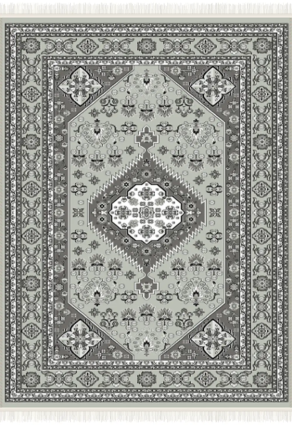 فرش ۵۰۰ شانه پلی استر مدرن کد F-k205n