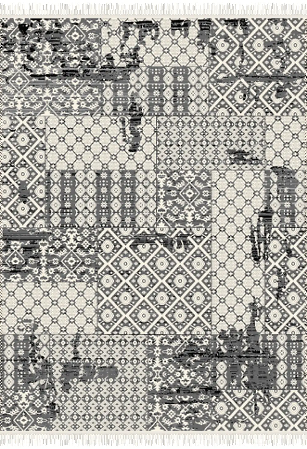 فرش ۵۰۰ شانه پلی استر مدرن کد F-k3017