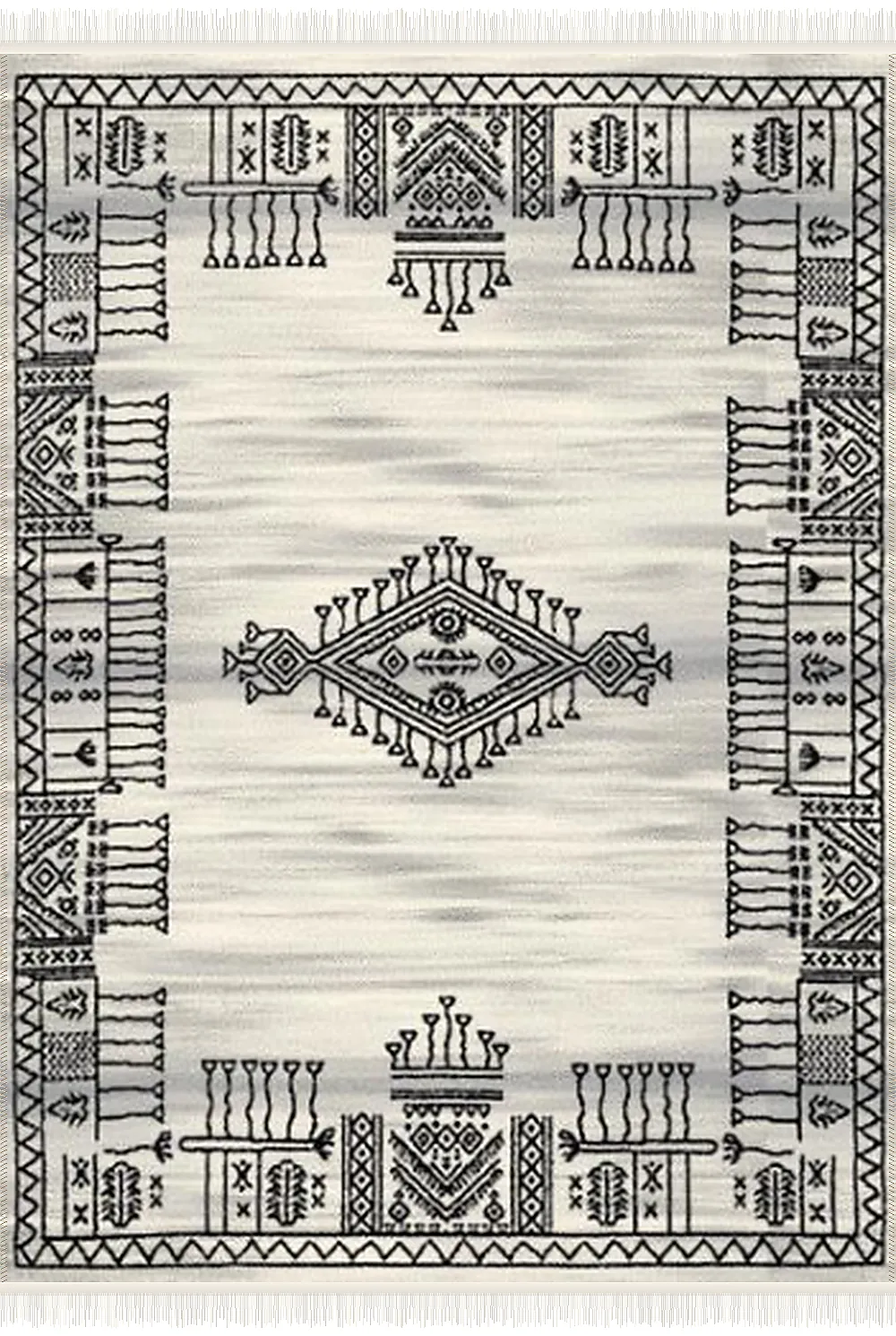 فرش ۵۰۰ شانه پلی استر مدرن کد F-k310