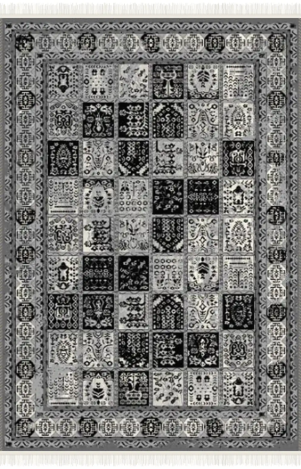 فرش ۵۰۰ شانه پلی استر مدرن کد F-k342