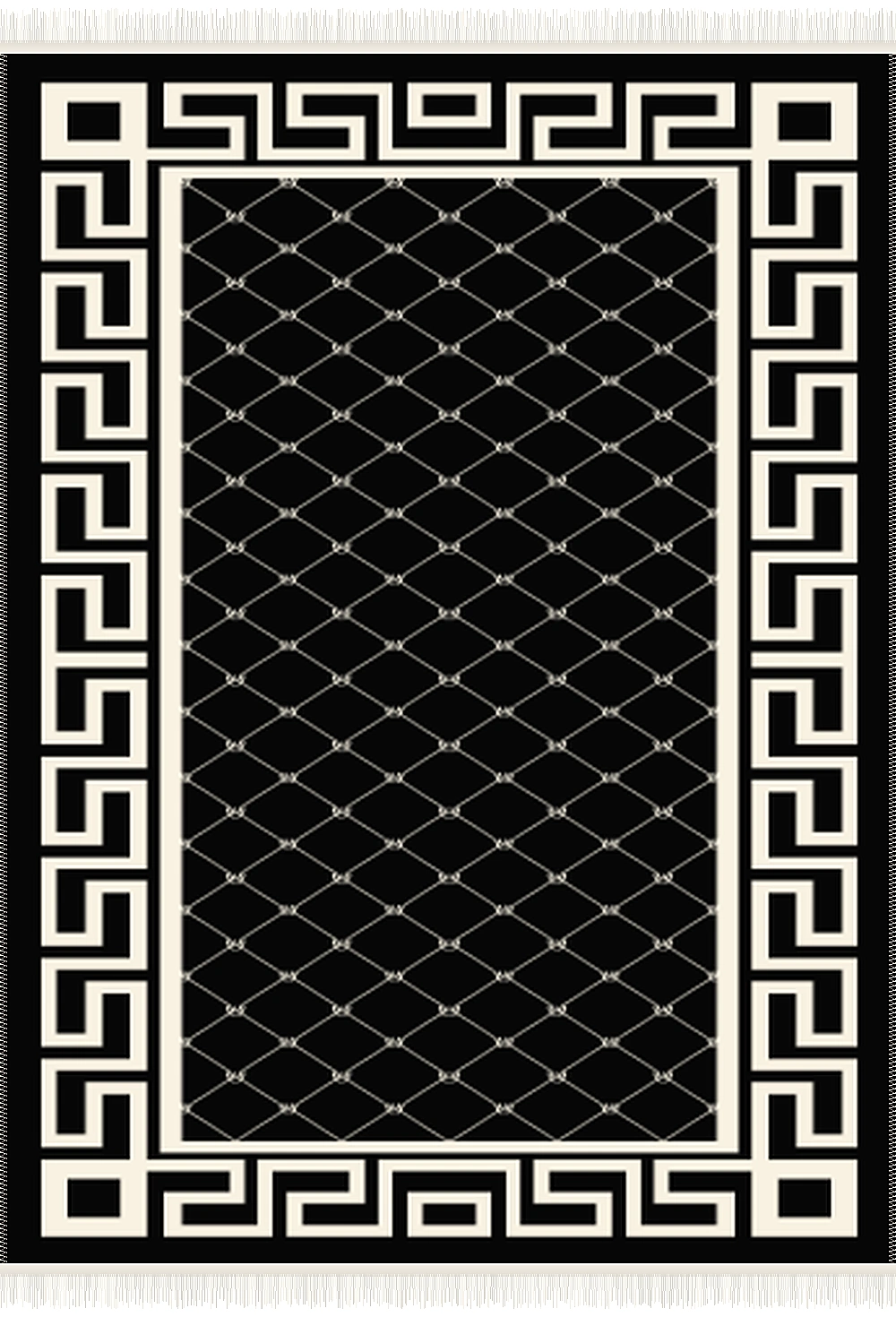 فرش ۵۰۰ شانه پلی استر مدرن کد F-k35