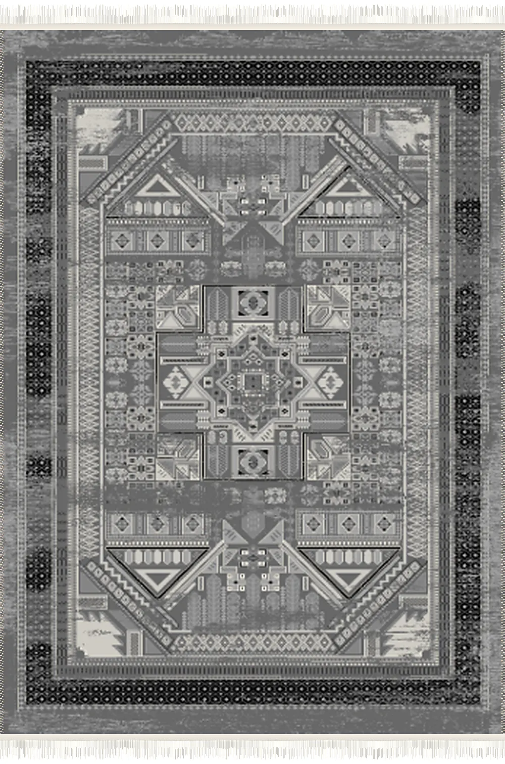فرش ۵۰۰ شانه پلی استر مدرن کد F-k46