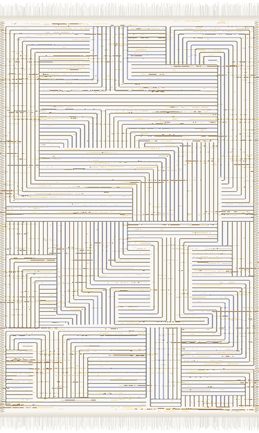 فرش ۵۰۰ شانه پلی استر مدرن کد F-v561