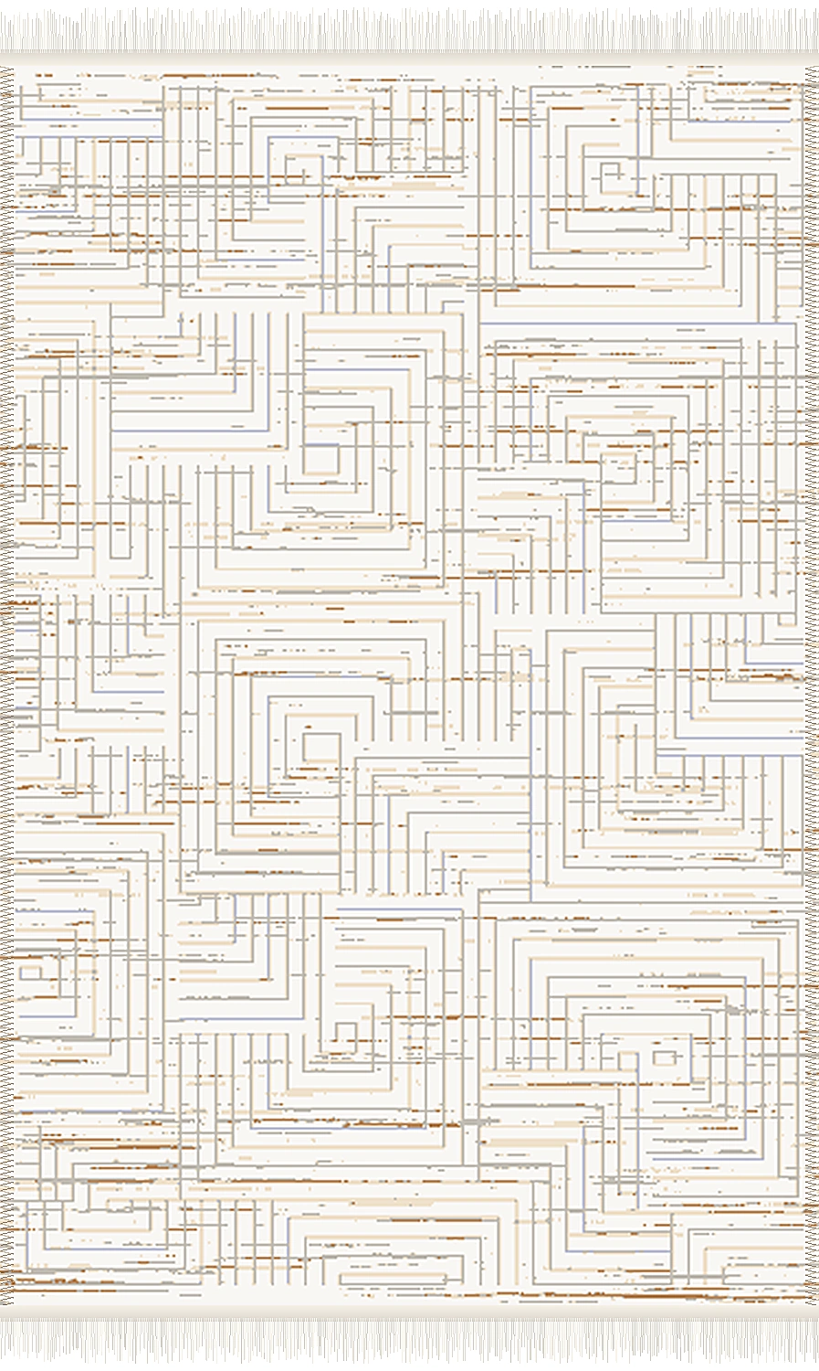فرش ۵۰۰ شانه پلی استر مدرن کد F-v632