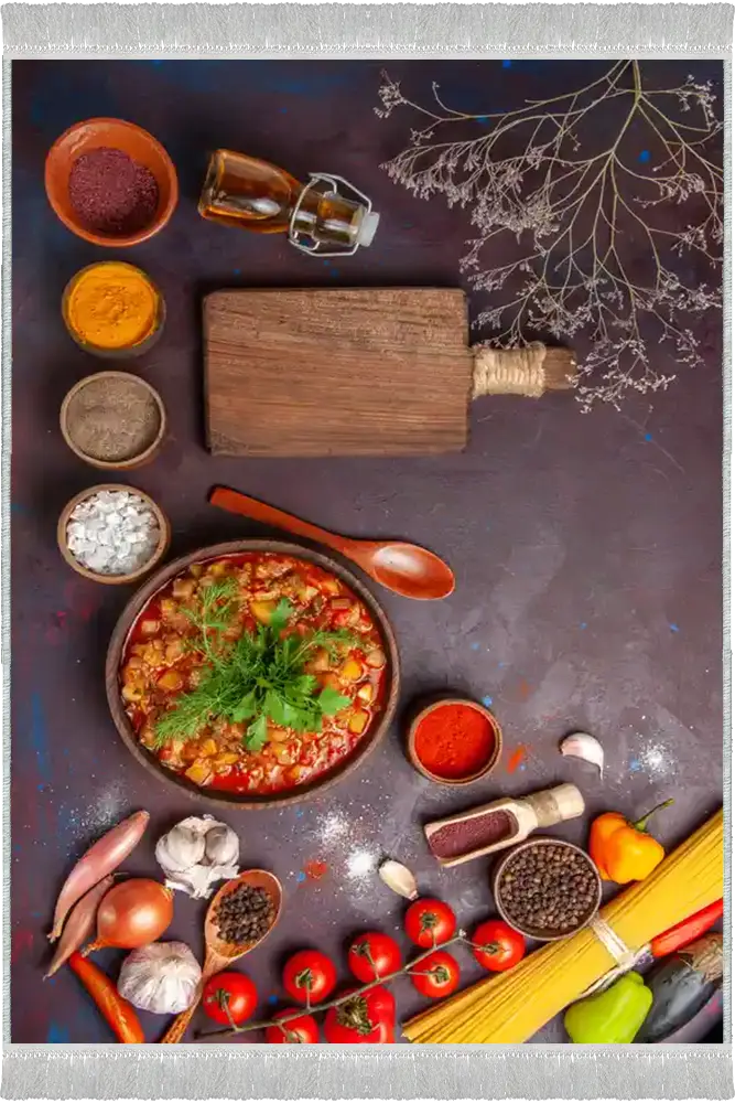 فرش آشپزخانه طرح خوراکی کد 25016