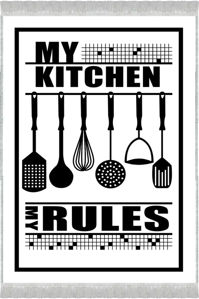 فرش آشپزخانه طرح my kitchen کد 27503