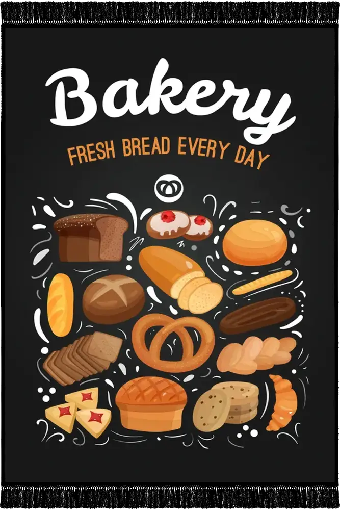 فرش آشپزخانه طرح bakery کد 27506