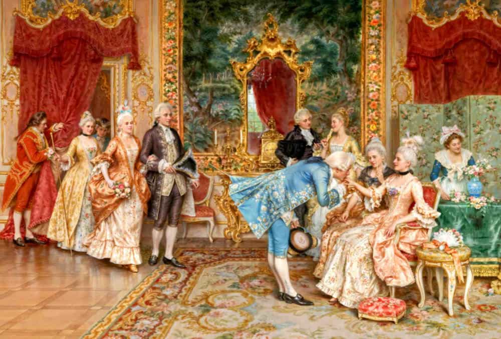 تابلوفرش چاپی طرح نقاشی فرانسوی کد 2016