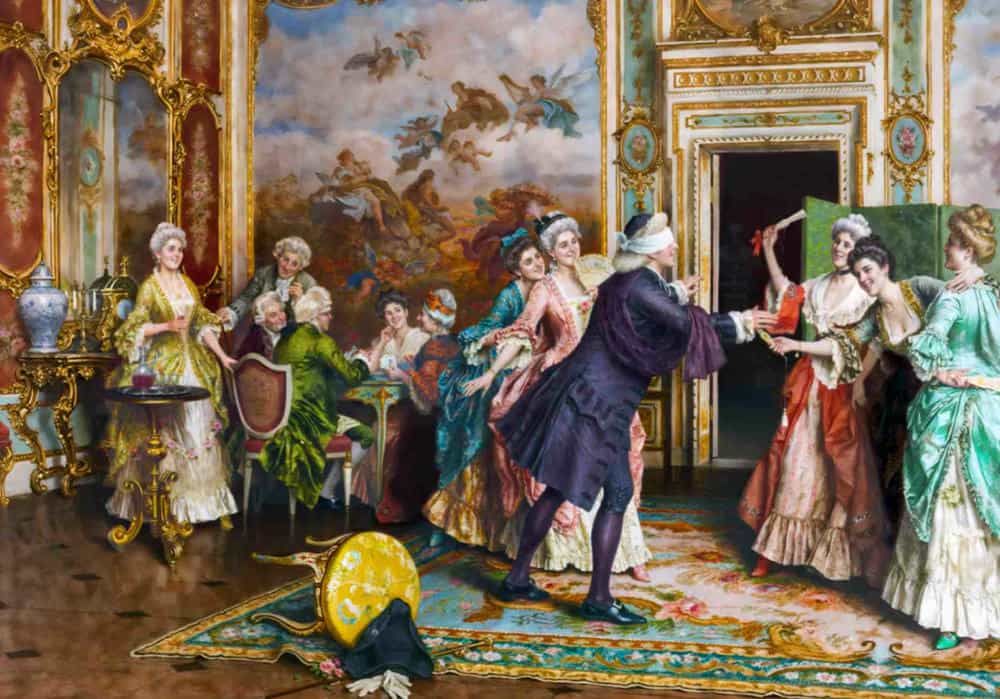 تابلوفرش چاپی طرح نقاشی فرانسوی کد 2152