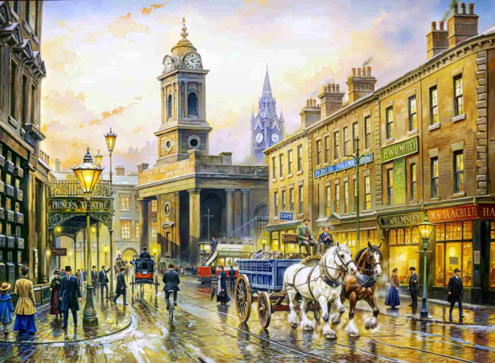 تابلوفرش چاپی طرح نقاشی فرانسوی کد 2171