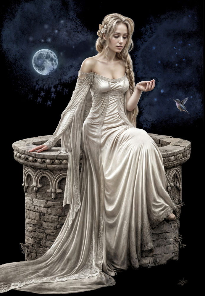 تابلوفرش چاپی طرح دوشیزه کد 7367