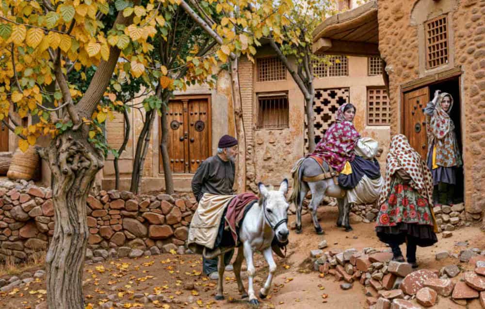 تابلوفرش چاپی طرح نقاشی ایرانی کد 3401