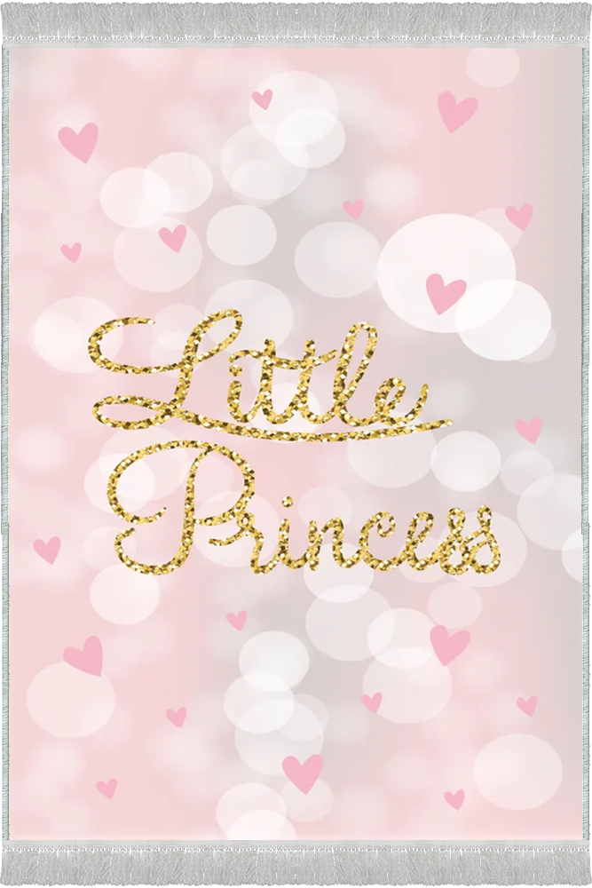 فرش اتاق دخترانه طرح Little Princess کد 17506