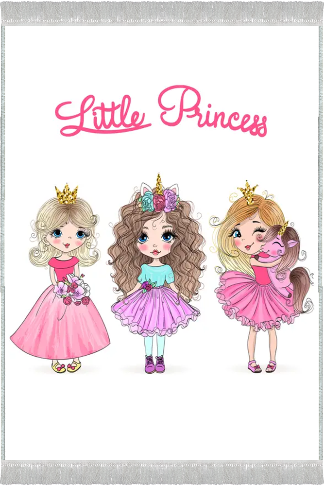 فرش اتاق دخترانه طرح Little Princess کد 17533