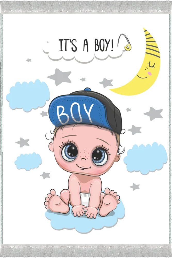 فرش اتاق نوزاد پسرانه boy کد 17581