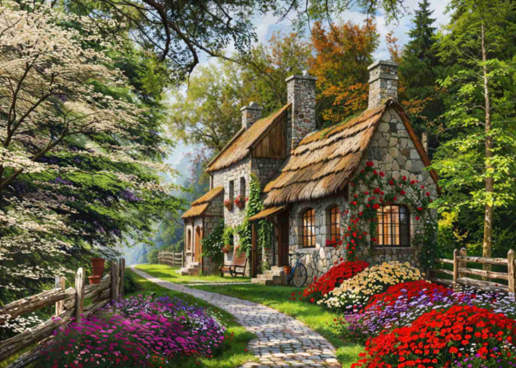 تابلوفرش چاپی منظره کد 4009