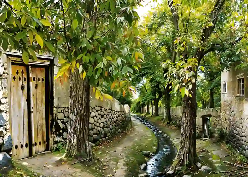 تابلوفرش چاپی طرح منظره کد 4016