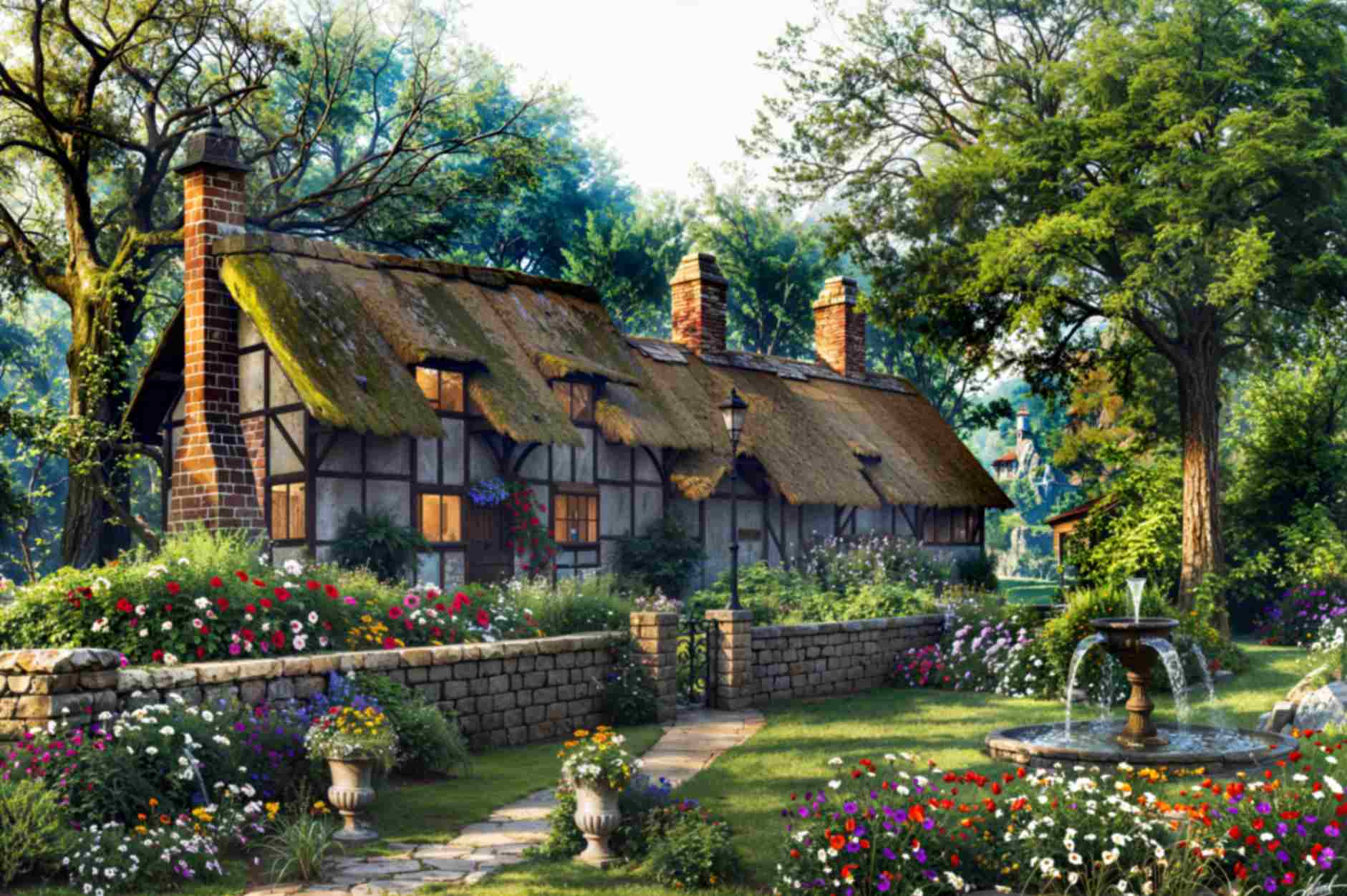 تابلوفرش چاپی طرح منظره کد 4030