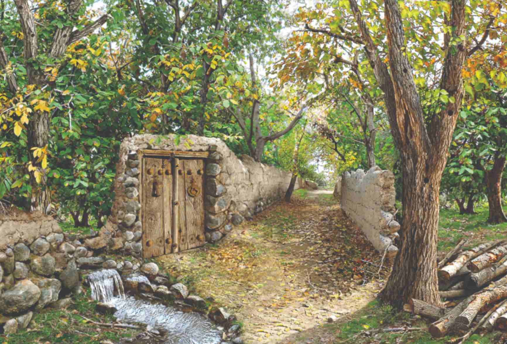 تابلوفرش چاپی طرح منظره کد 4042