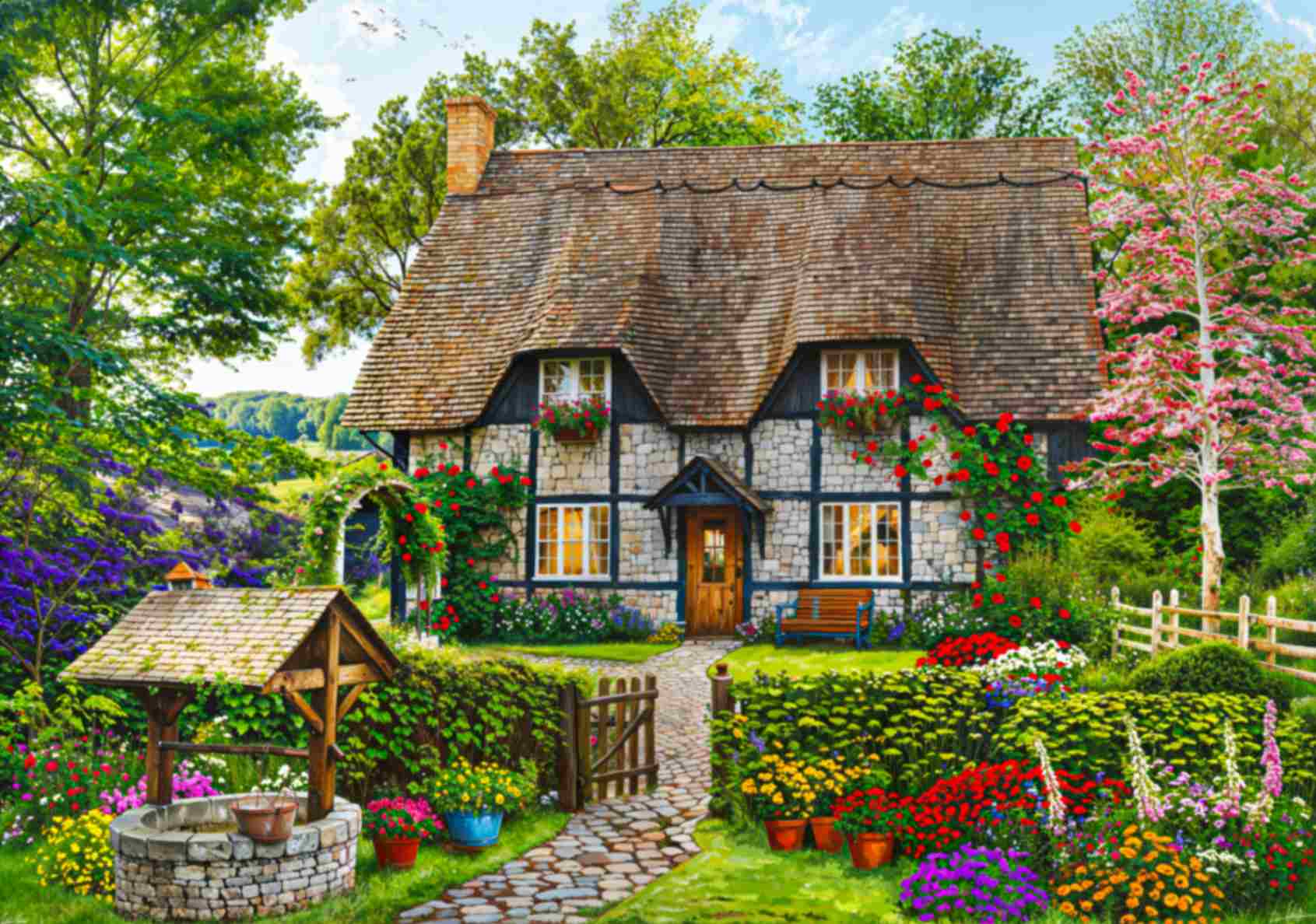 تابلوفرش چاپی طرح منظره کد 4045