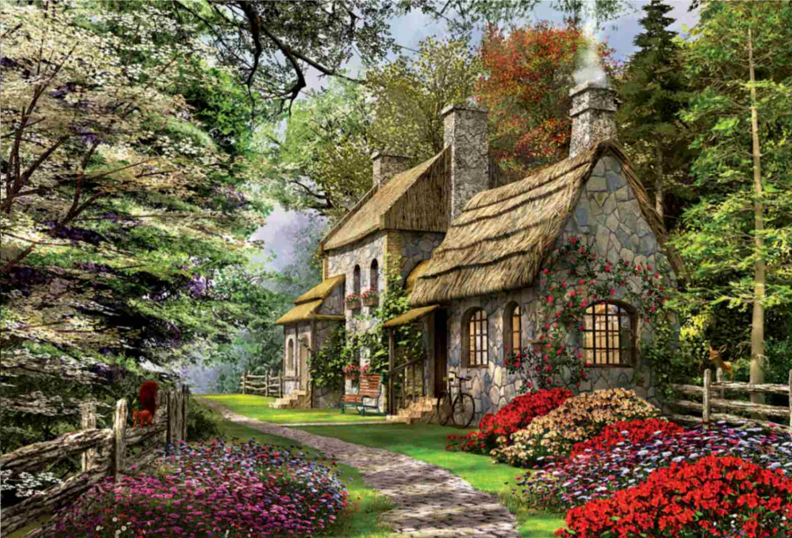 تابلوفرش چاپی طرح منظره کد 4048