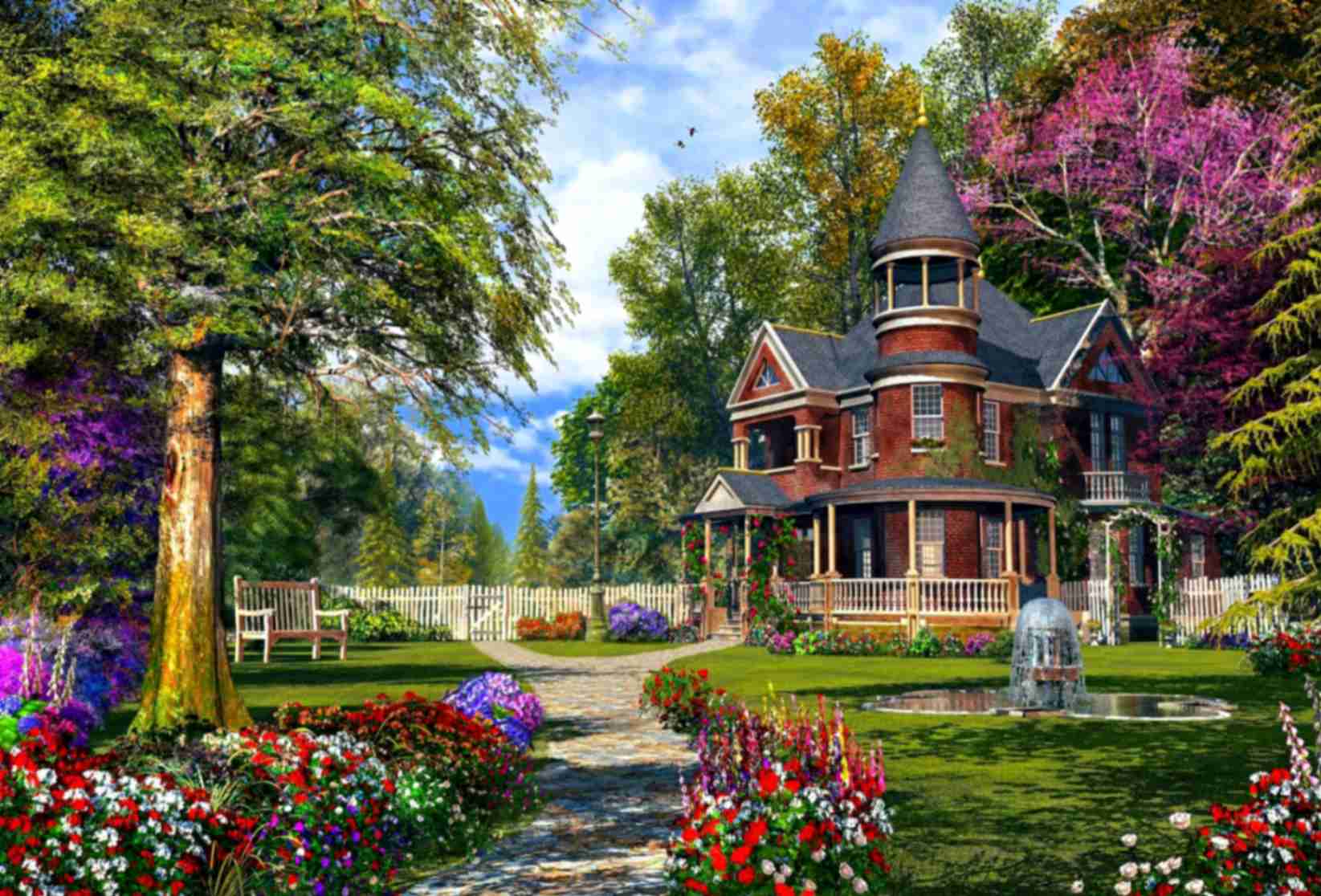 تابلوفرش چاپی طرح منظره کد 4051