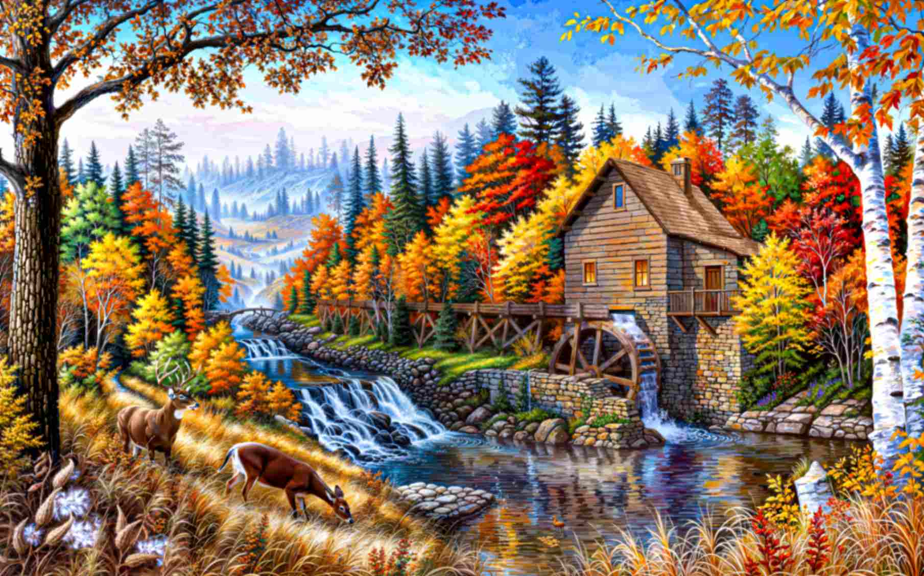 تابلوفرش چاپی طرح منظره کد 4059