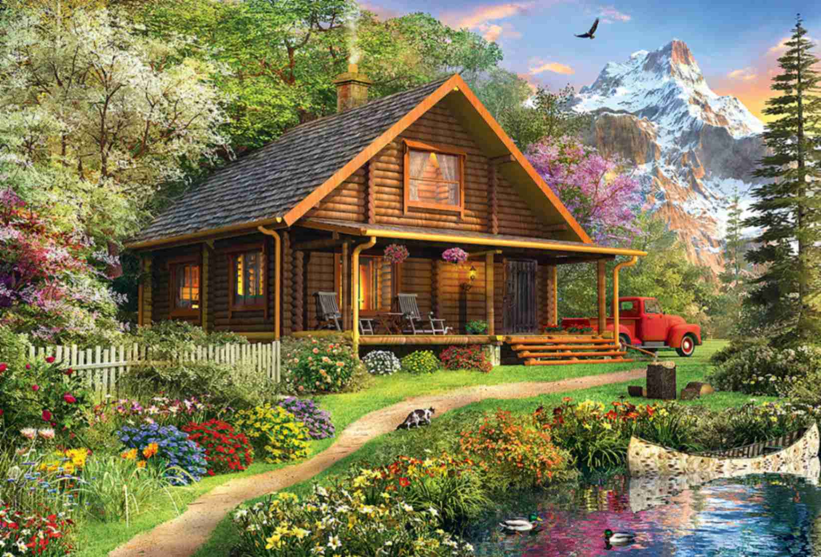 تابلوفرش چاپی طرح منظره کد 4101