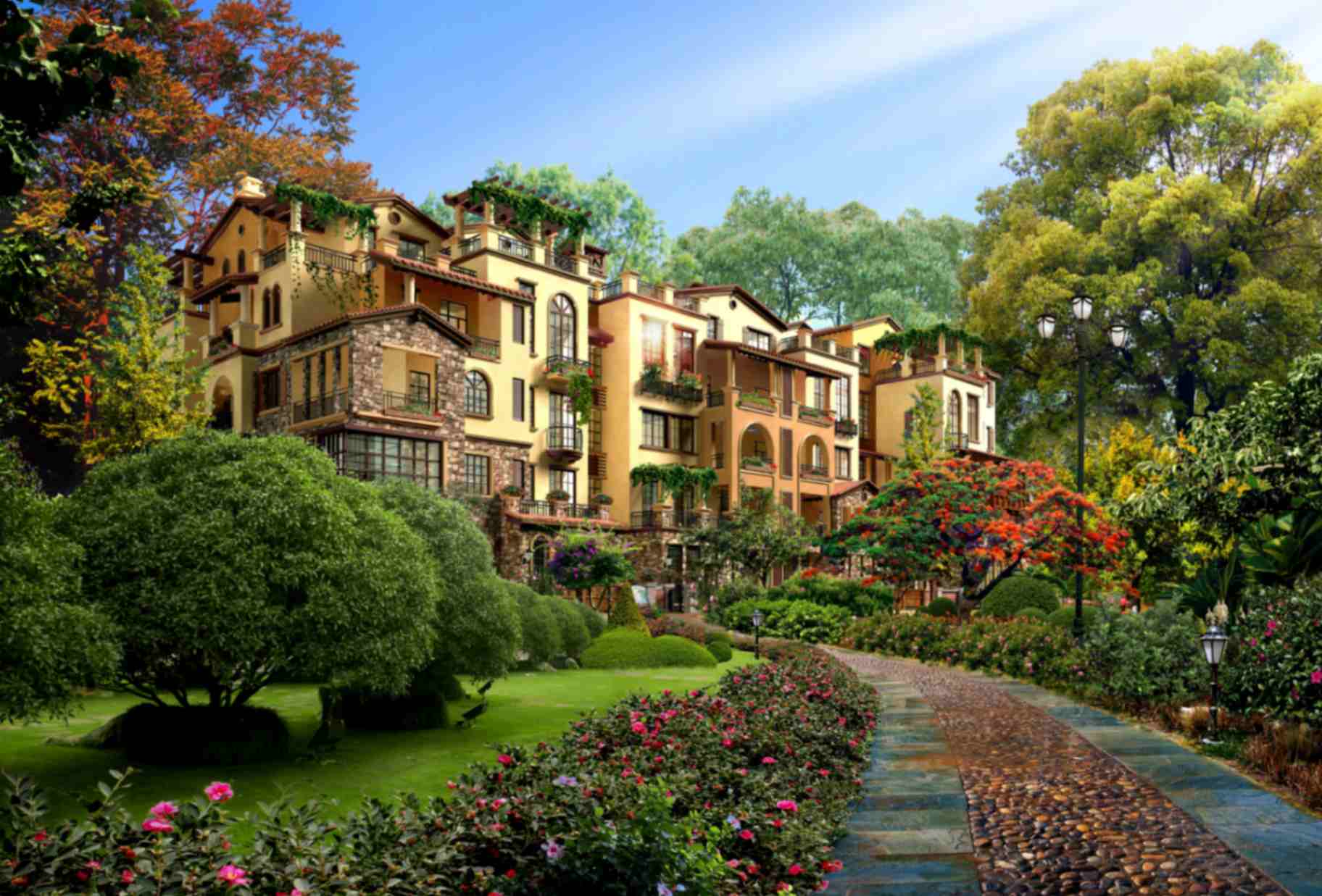 تابلوفرش چاپی طرح منظره کد 4104