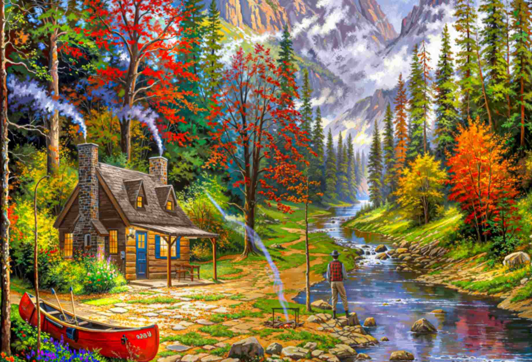 تابلوفرش چاپی طرح منظره کد 4123