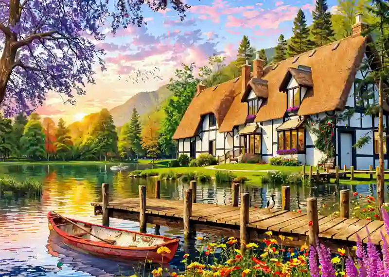 تابلوفرش چاپی طرح منظره کد 4177