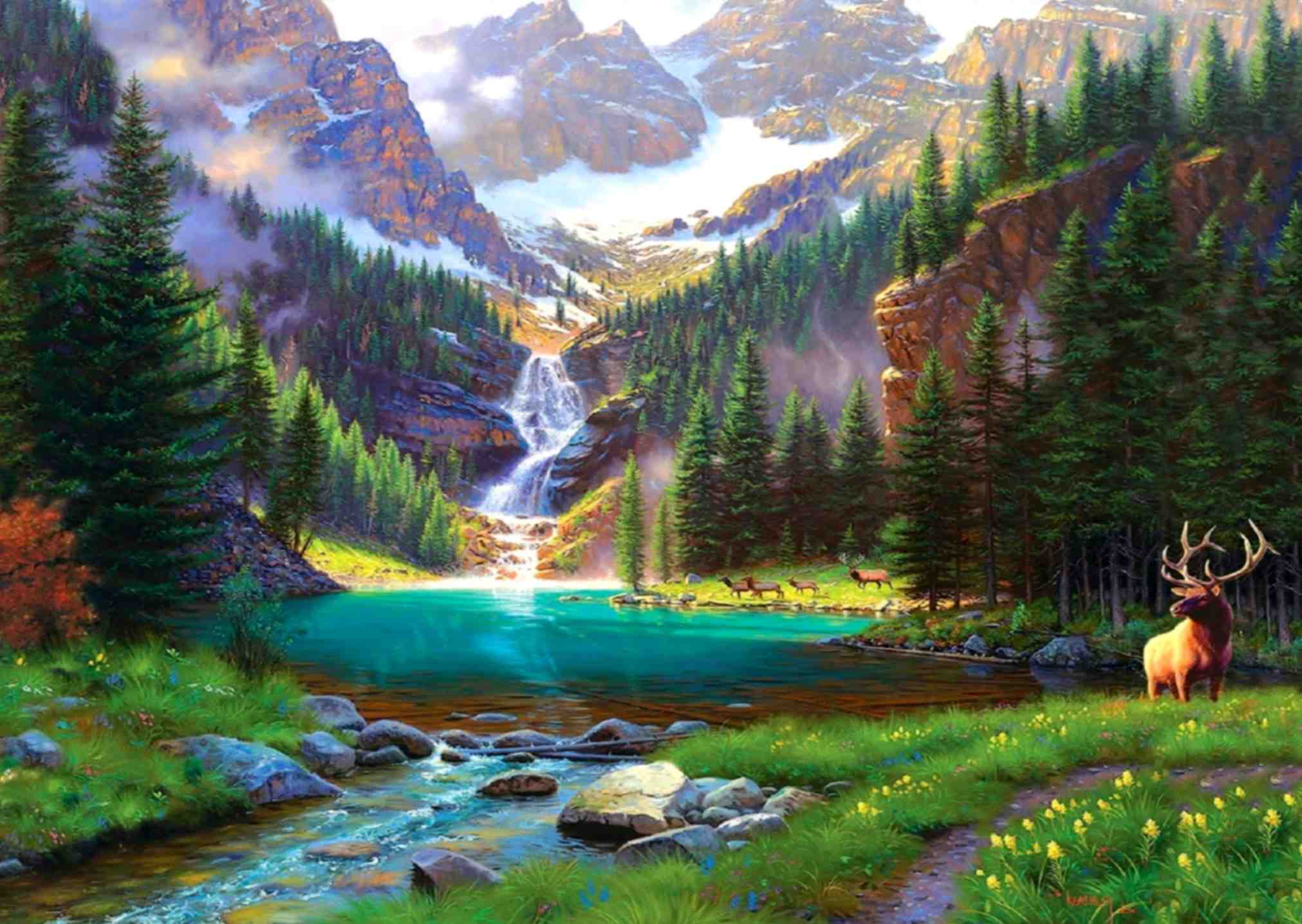 تابلوفرش چاپی طرح منظره کد 4546