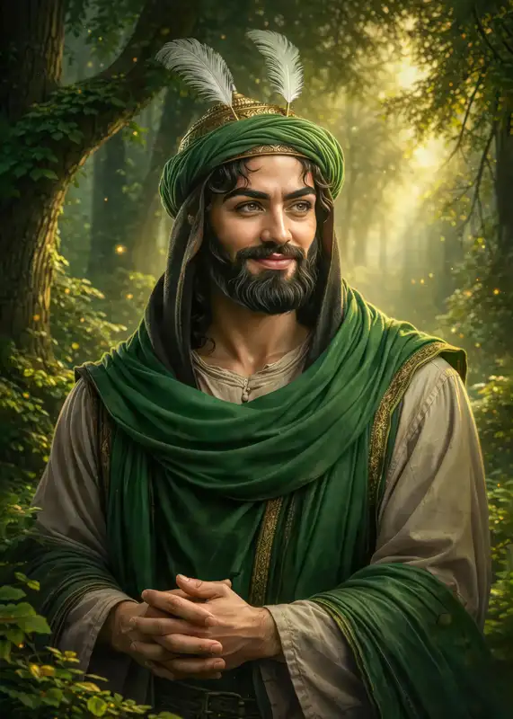 تابلوفرش تمثال حضرت ابوالفضل (ع) کد 9510