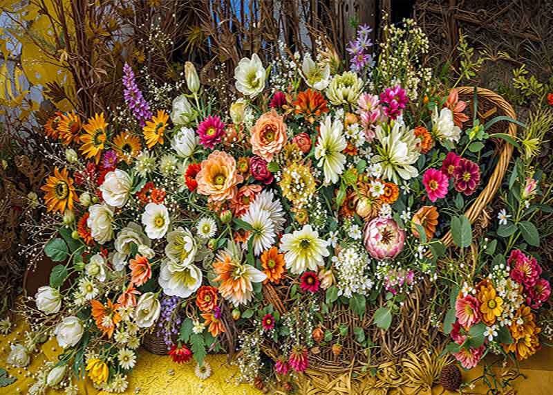 تابلوفرش چاپی طرح گلدان کد 5022