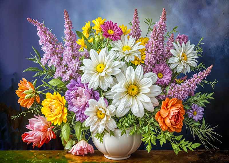 تابلوفرش چاپی طرح گلدان کد 5091