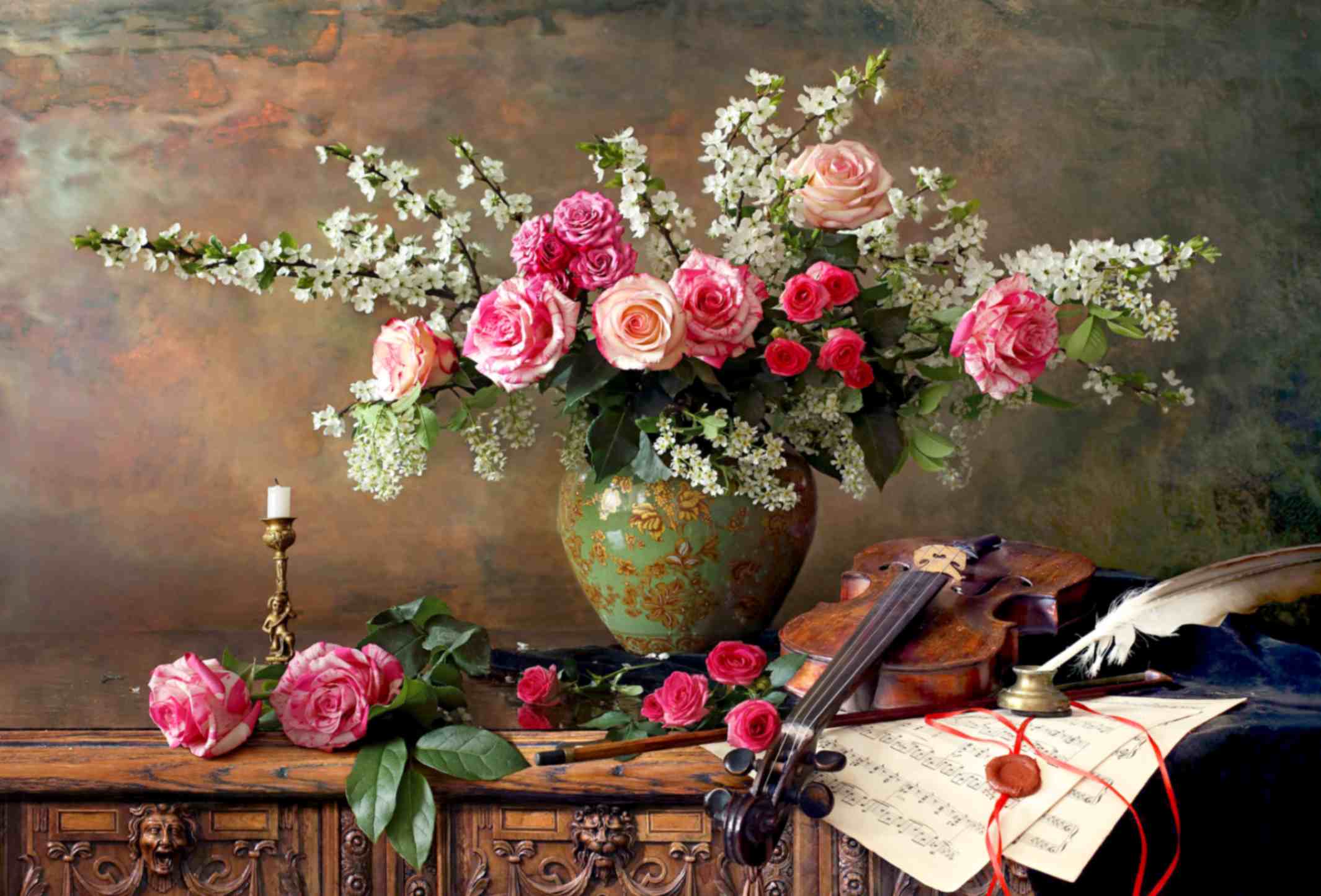 تابلوفرش چاپی طرح گلدان کد 5092