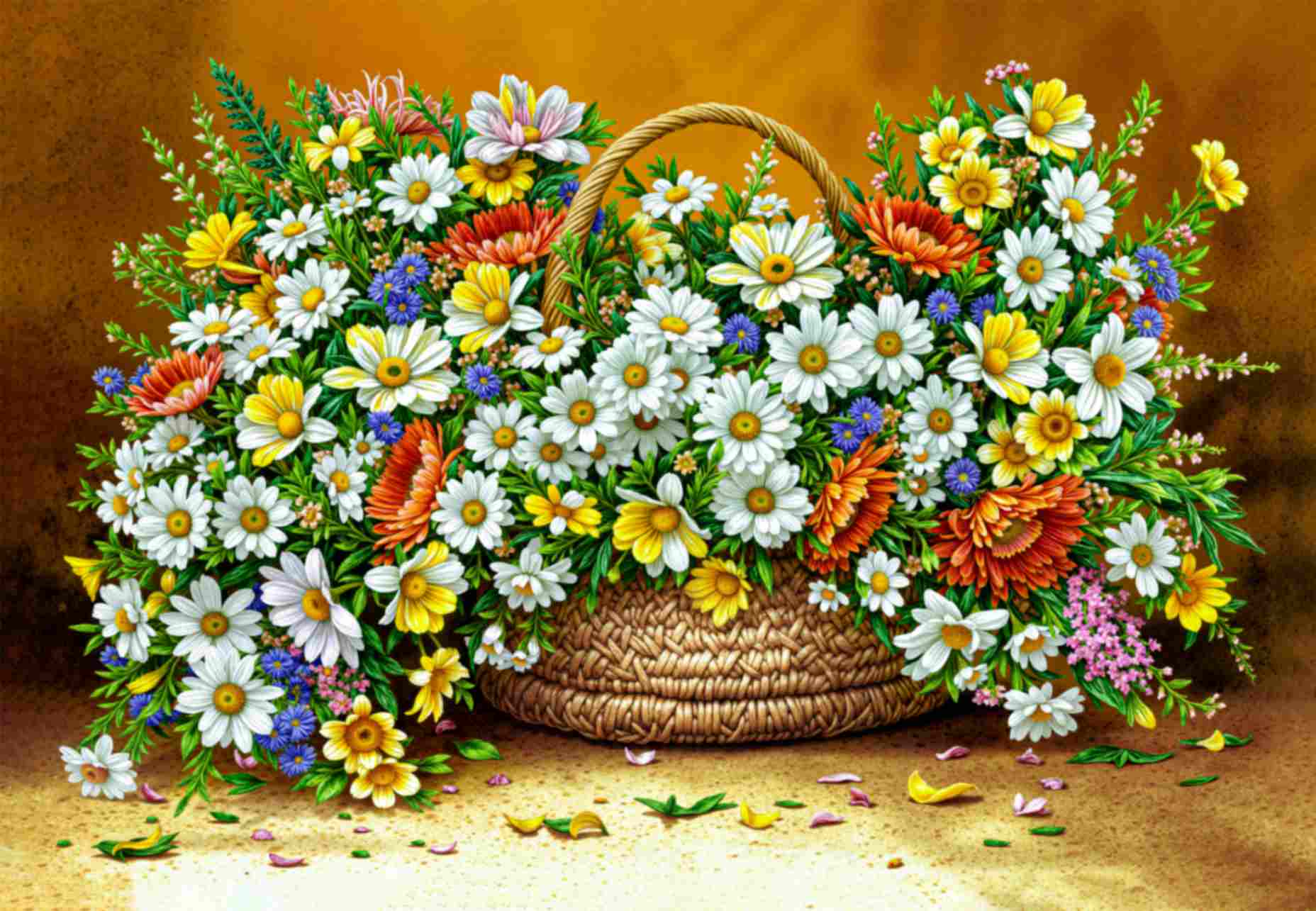 تابلوفرش چاپی طرح گلدان کد 5095