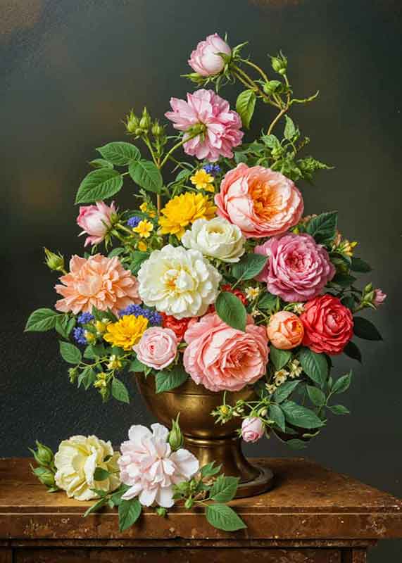 تابلوفرش چاپی طرح گلدان کد 5637